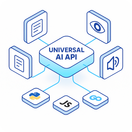Universal AI API Access Visualization